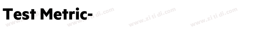 Test Metric字体转换 Test Metric字体转换